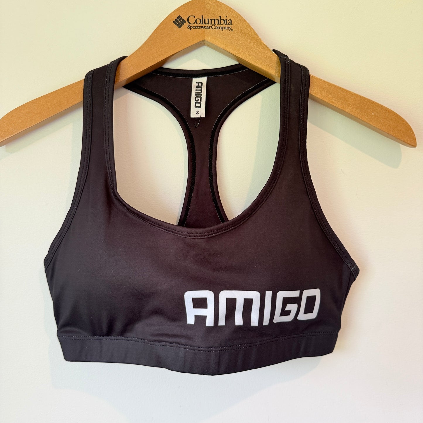 Amigo Athletica Sports Bra Black Size 8