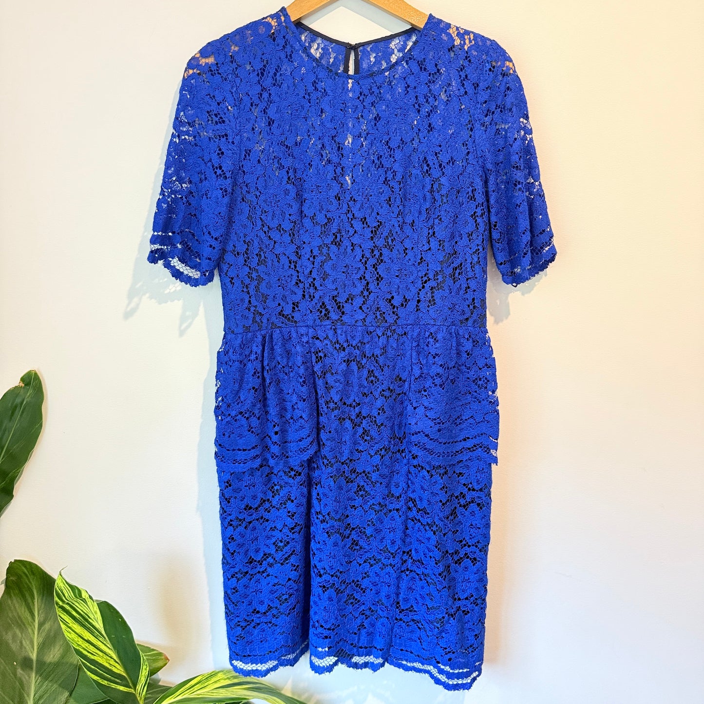 Whistles Size 12 Royal Blue Gloria Lace Dress