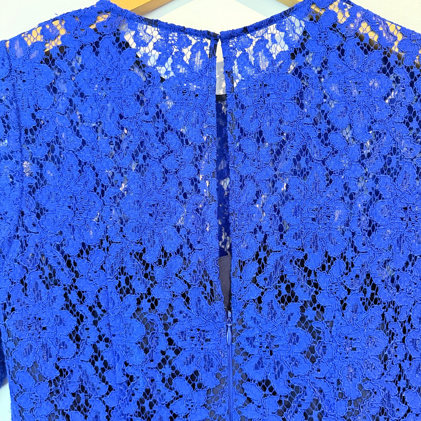 Whistles Size 12 Royal Blue Gloria Lace Dress