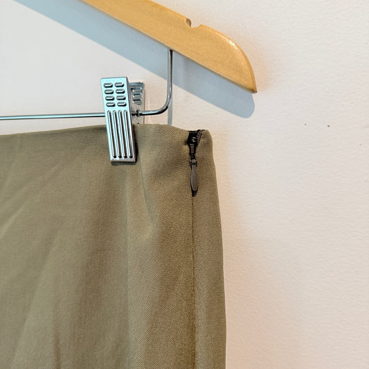 Glassons Khaki Tailored Mini Skirt – Size 10