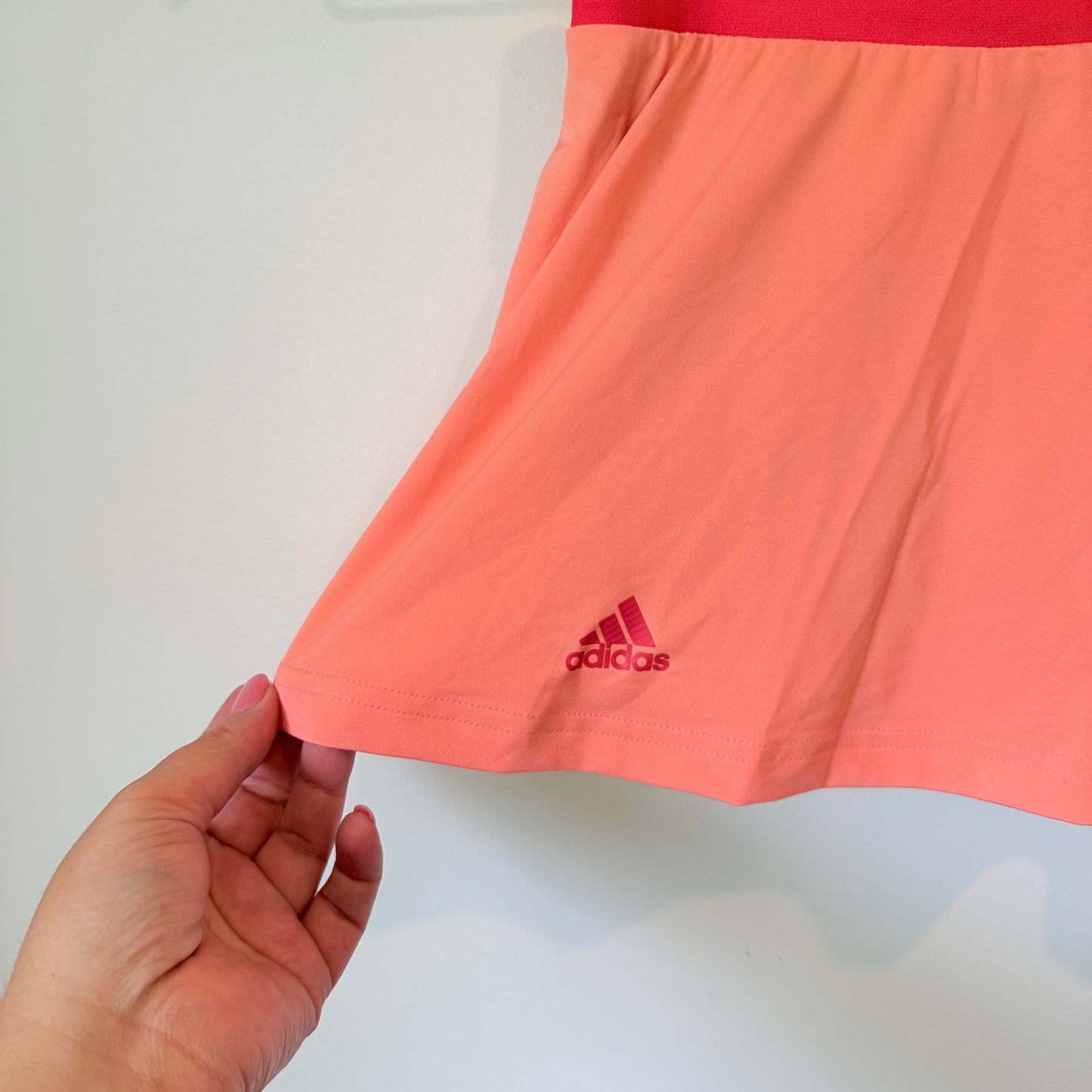 Adidas Girls Club Skort Sun Glow Size 7-8Y