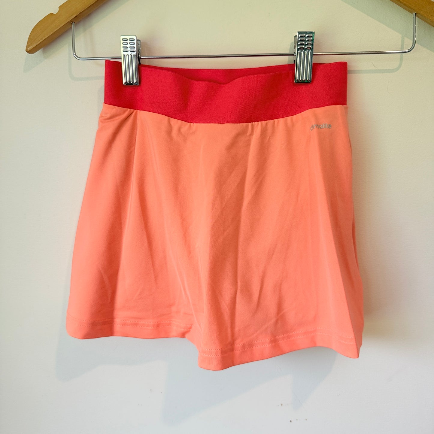 Adidas Girls Club Skort Sun Glow Size 7-8Y