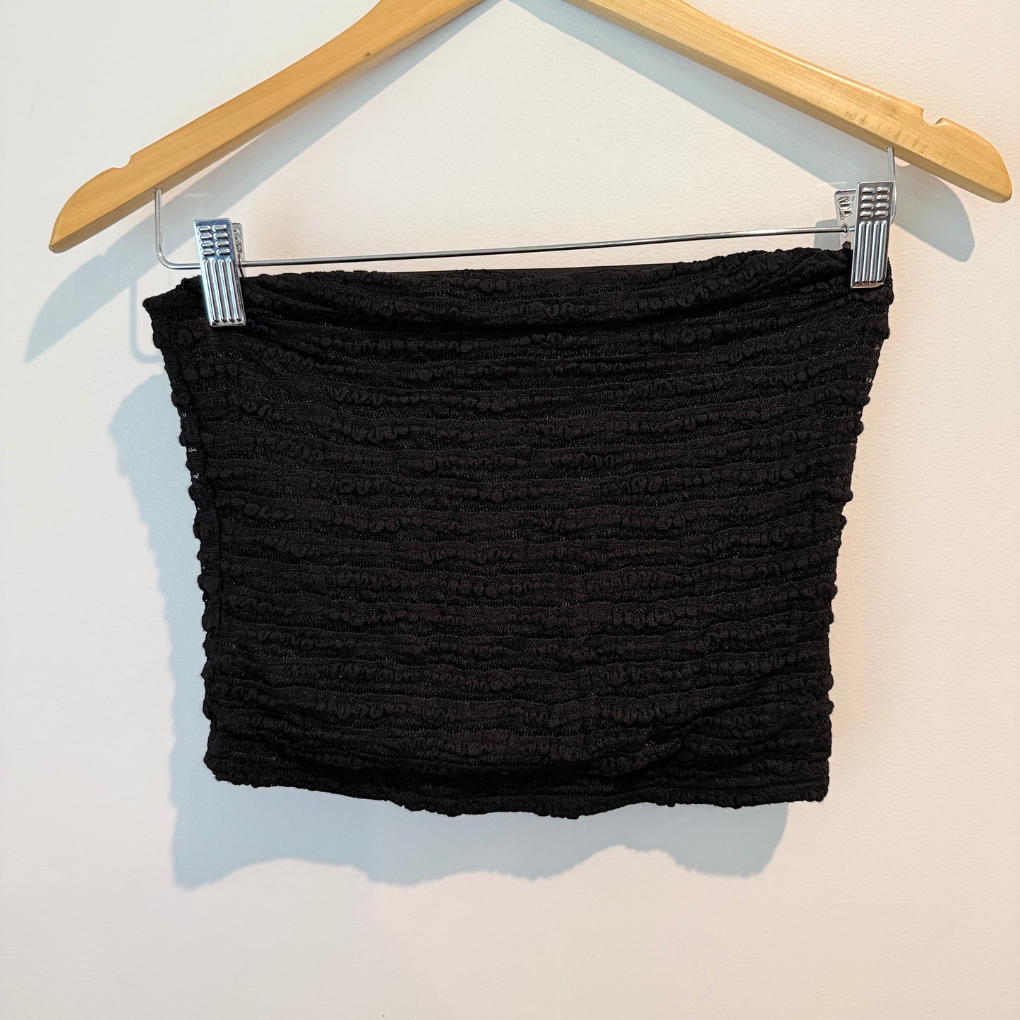 Glassons Black Textured Tube Top – Size M