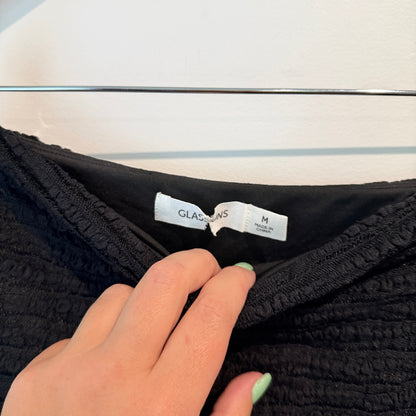 Glassons Black Textured Tube Top – Size M