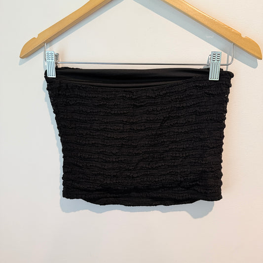 Glassons Black Textured Tube Top – Size M