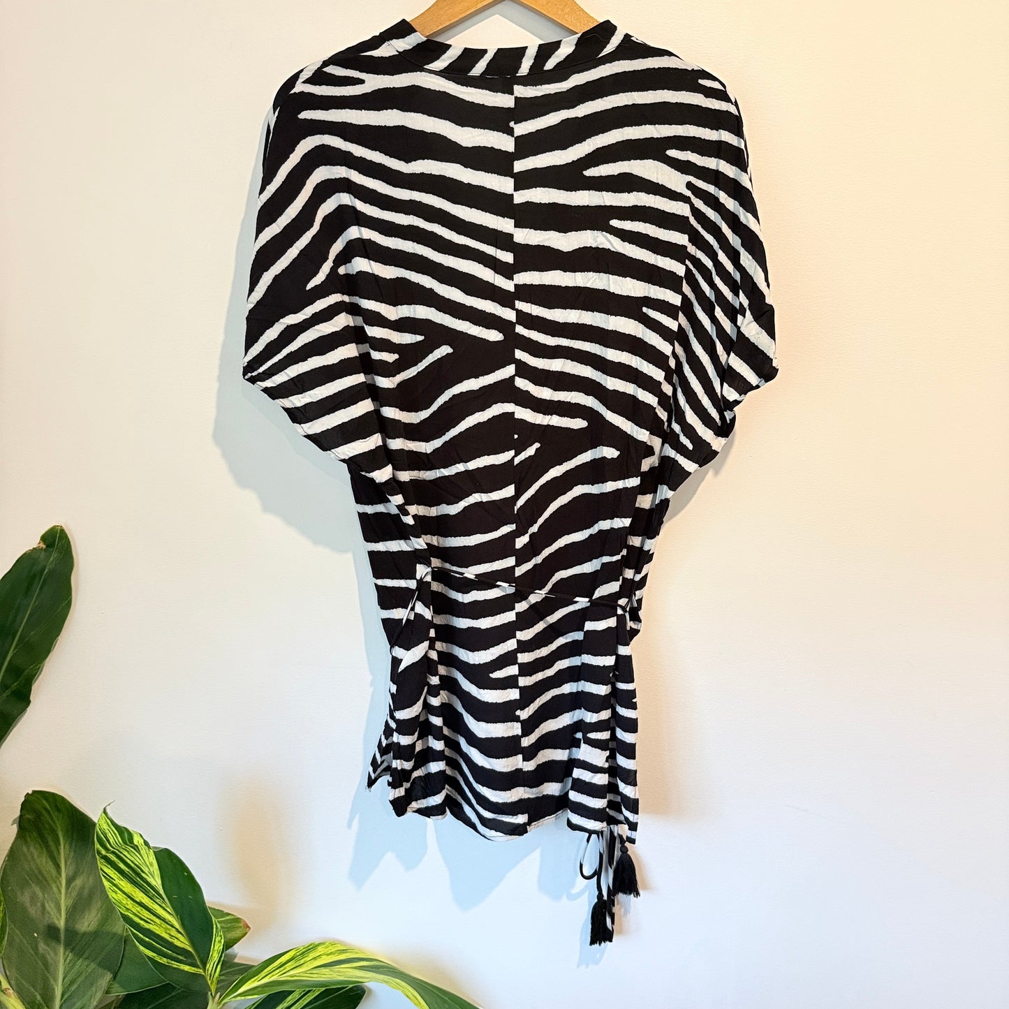 H & M Size S Zebra Print Tunic