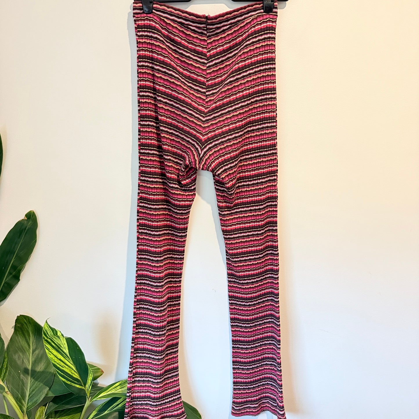 Ruby Size 8 Ribbed Striped Flare Leggings
