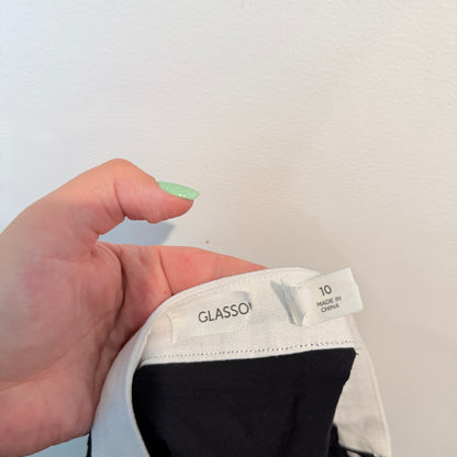 Glassons Black & White Contrast Mini Skirt – Size 10