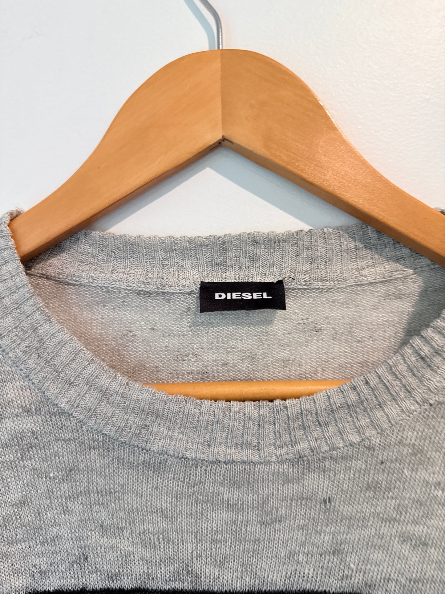 Diesel Size U/Arm to U/Arm 54cm Knit Long Sleeve Crew Neck Sweater