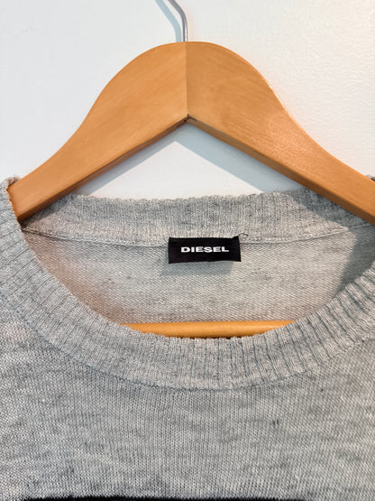 Diesel Size U/Arm to U/Arm 54cm Knit Long Sleeve Crew Neck Sweater