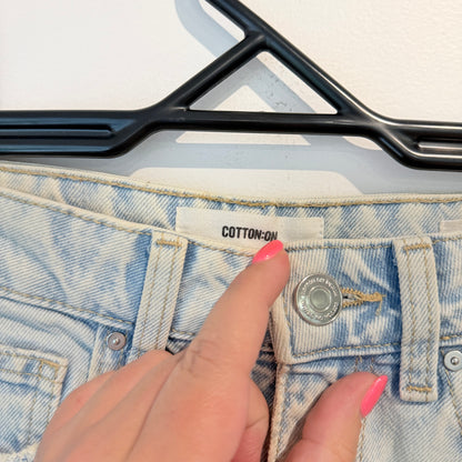 Cotton:On Size 6 Light Wash Skirt