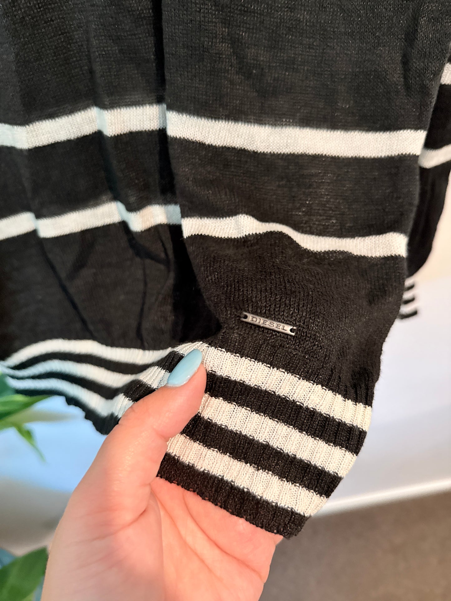 Diesel Size U/Arm to U/Arm 54cm Knit Long Sleeve Crew Neck Sweater