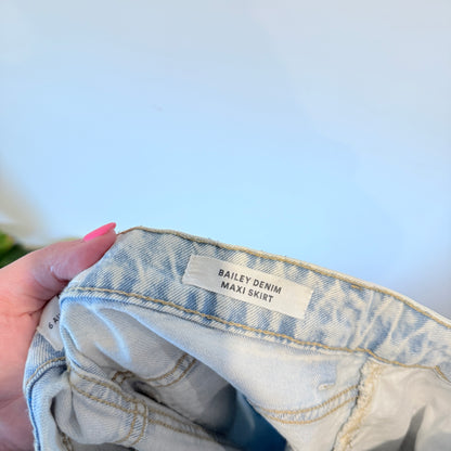 Cotton:On Size 6 Light Wash Skirt