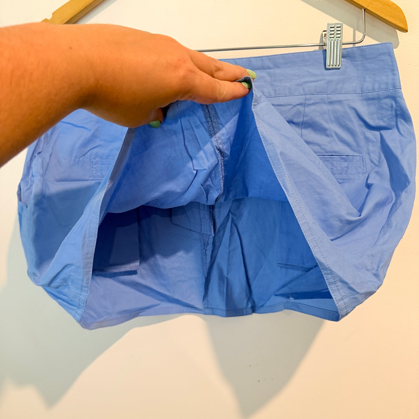 Glassons Sky Blue Drawstring Mini Skirt – Size 10