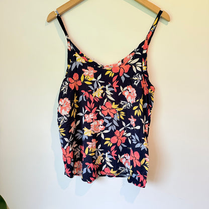 Real Woman Size L Floral Print Sleeveless Top
