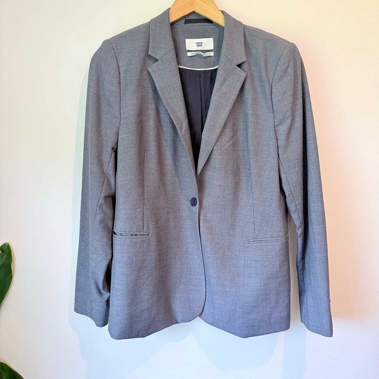 Cargo Crew Size 12 Grey Women's Blazer