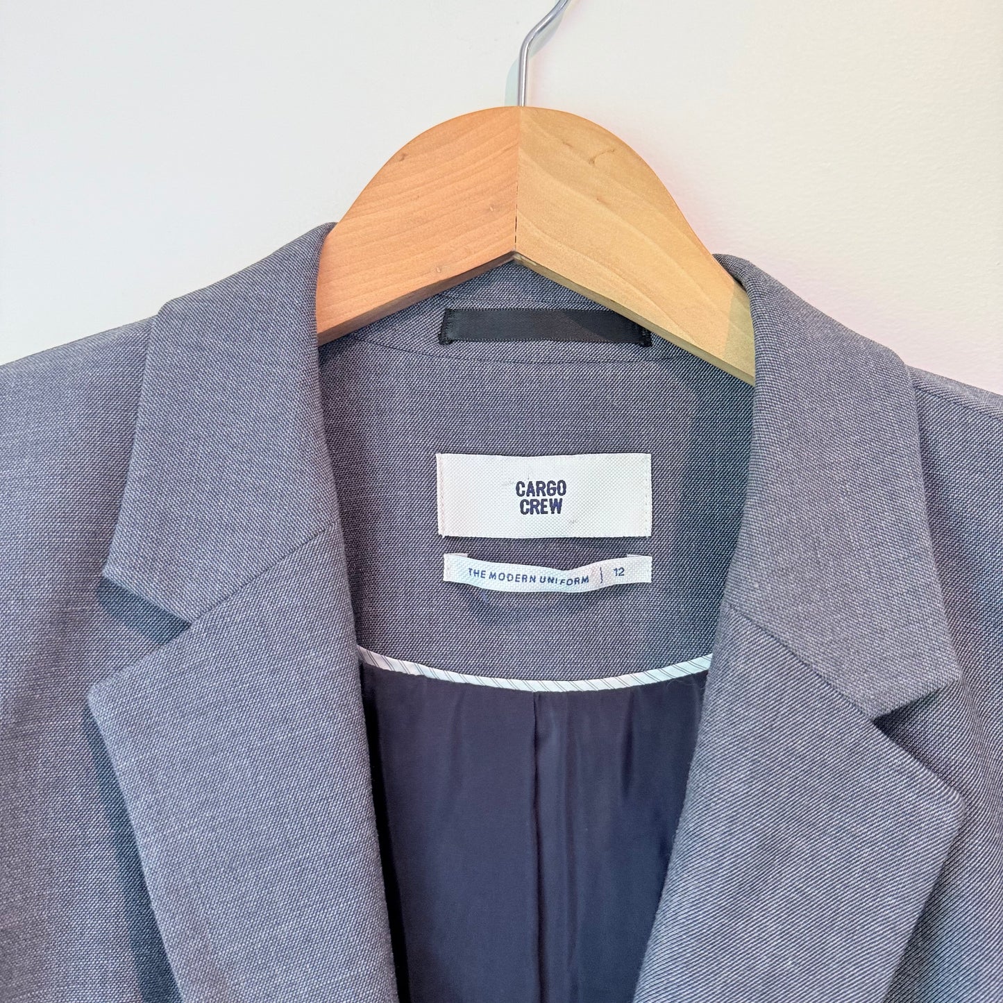 Cargo Crew Size 12 Grey Women's Blazer