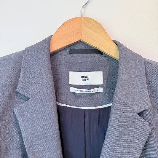 Cargo Crew Size 12 Grey Women's Blazer