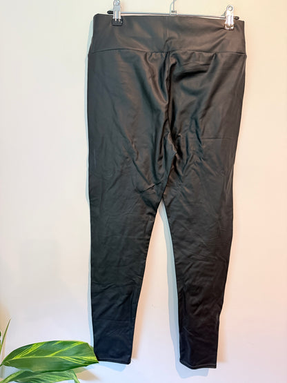 Brand Unknown Waist 72cm Black Faux Leather Pants