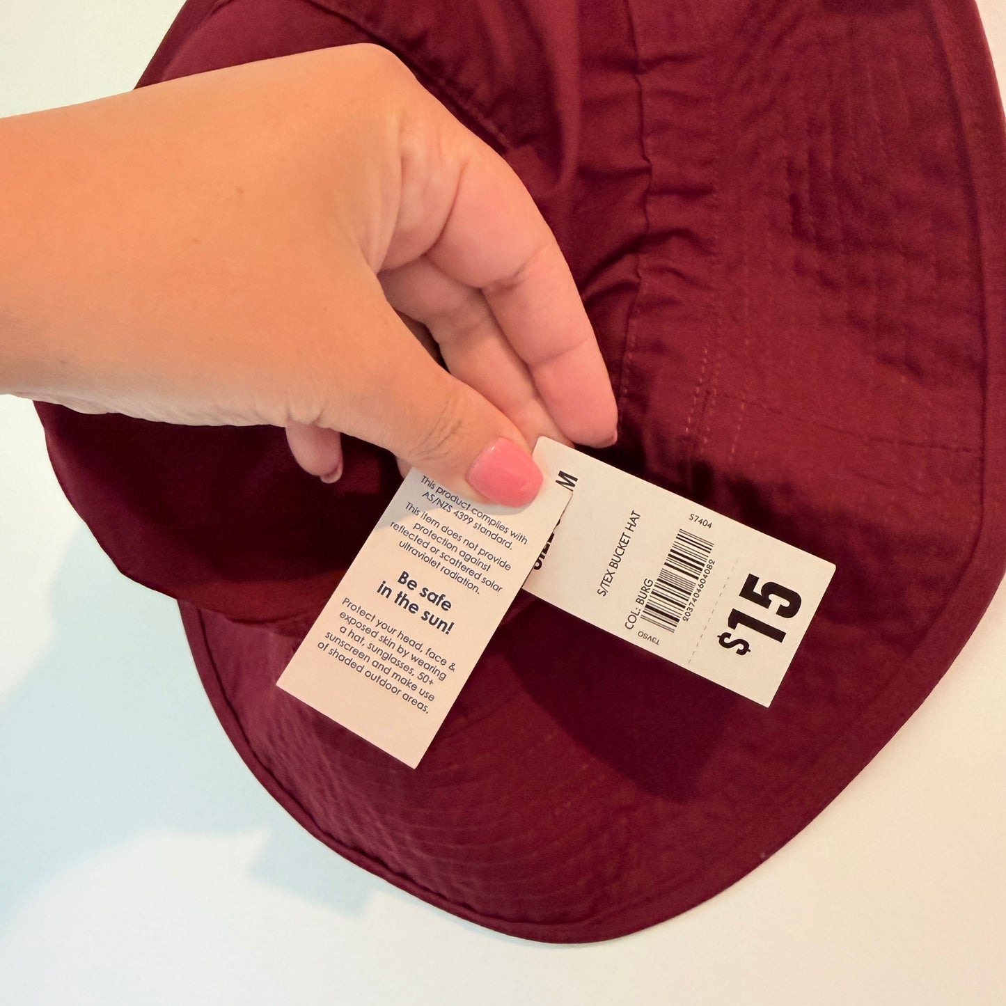 Schooltex Bucket Hat Burgundy Size 61cm