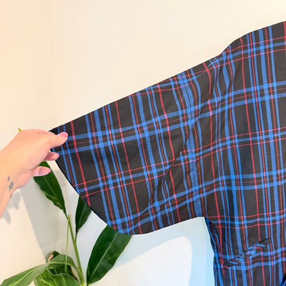 Plaid Oversize Kimono Jacket/Cardigan