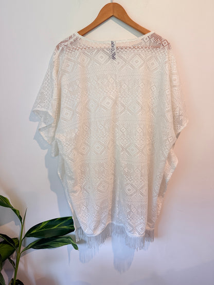 Ed It Ed Beach Size 24-26 Lace Fringe Swimsuit Cover-Up