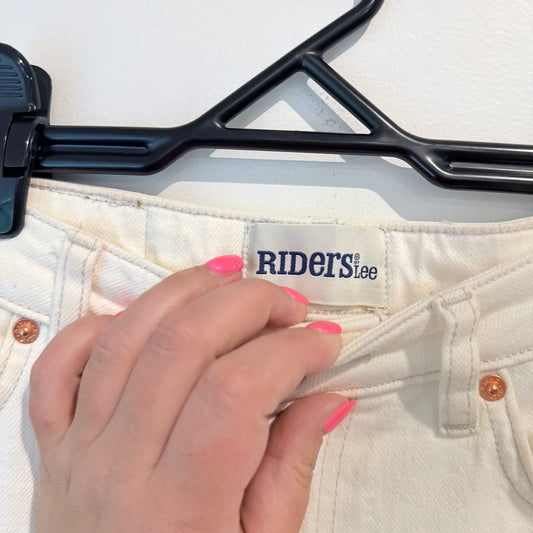 Riders by Lee Hi-Mom Jeans in Off-White - Size 8