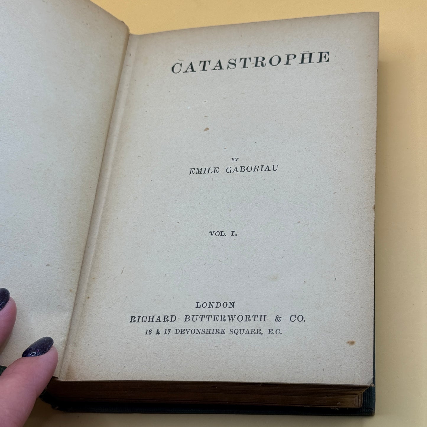 The Catastrophe by Emile Gaboriau