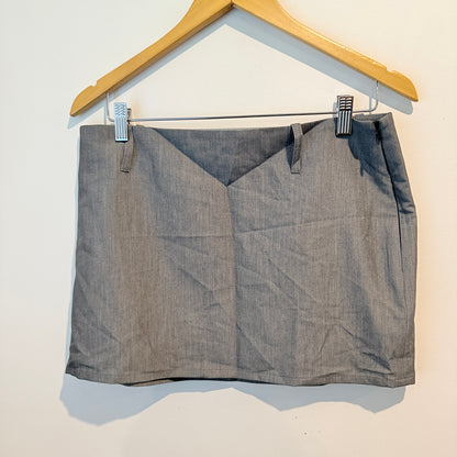 Glassons Grey Tailored Mini Skirt – Size 10