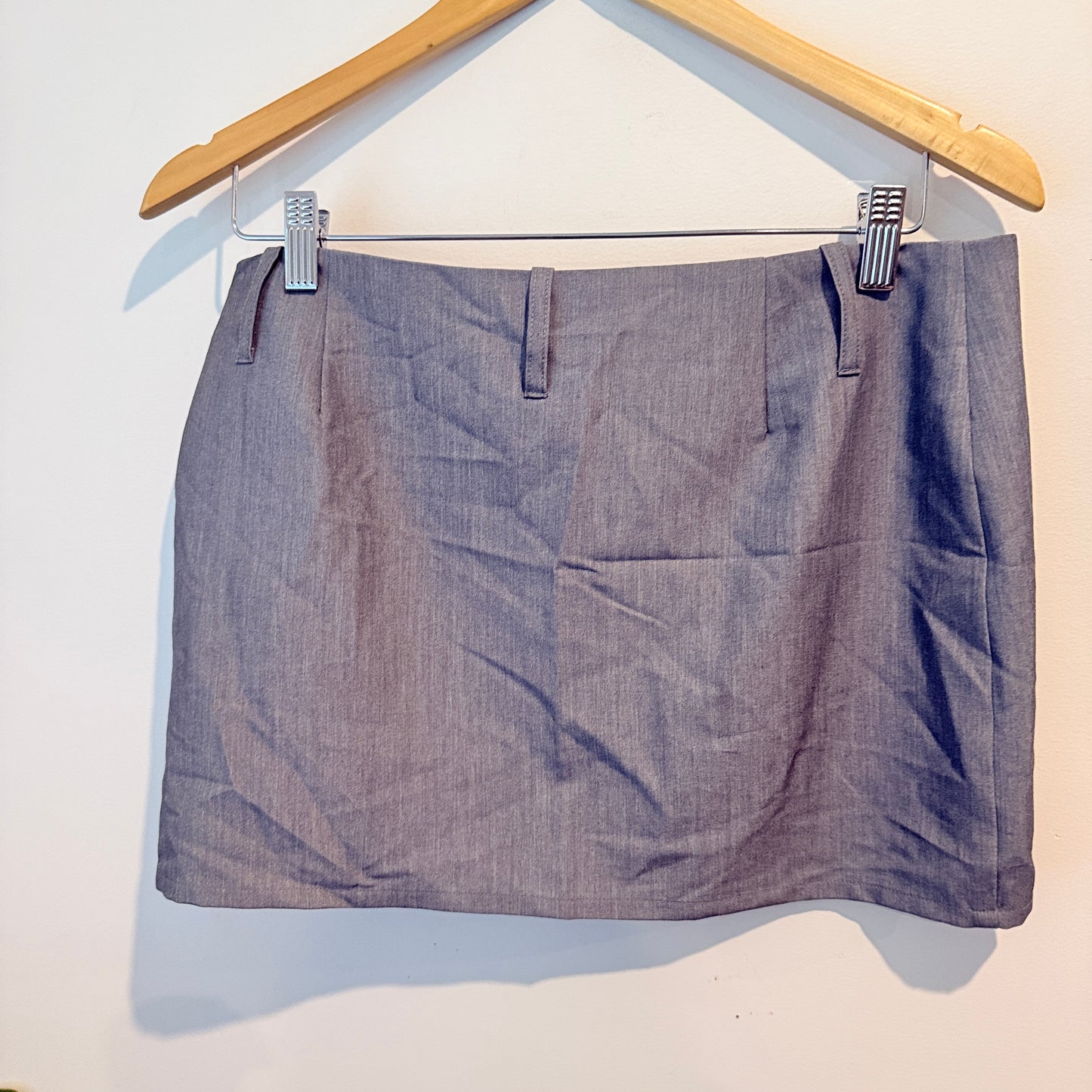 Glassons Grey Tailored Mini Skirt – Size 10