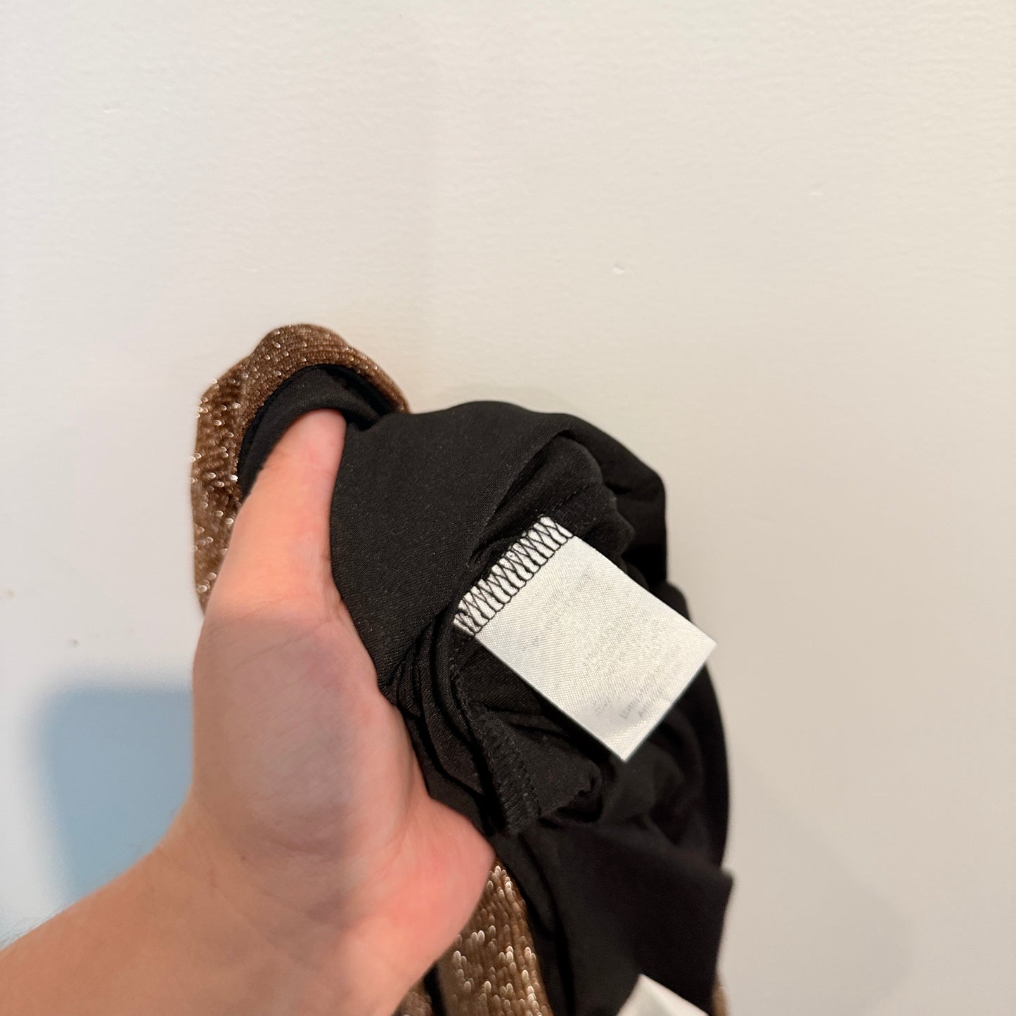 Glassons Brown Glitter Mini Skirt – Size M