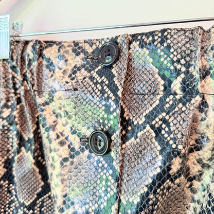 Zara Size L Snake Print Mini Skirt