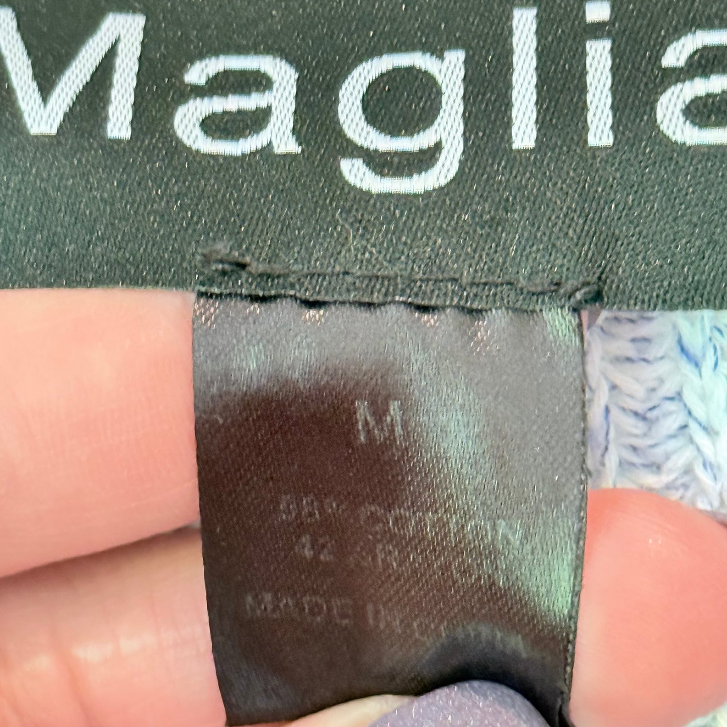 Maglia Size M Blue Cotton / Rayon Sweater