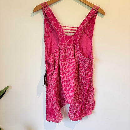 Hurley Girls 'Charlotte' Pink Strappy Cami - Size Small