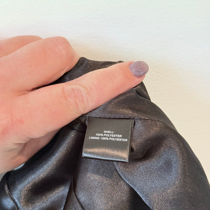 Table Eight Leopard Print Trench Coat Grey Black Belted Rain Jacket Size 14