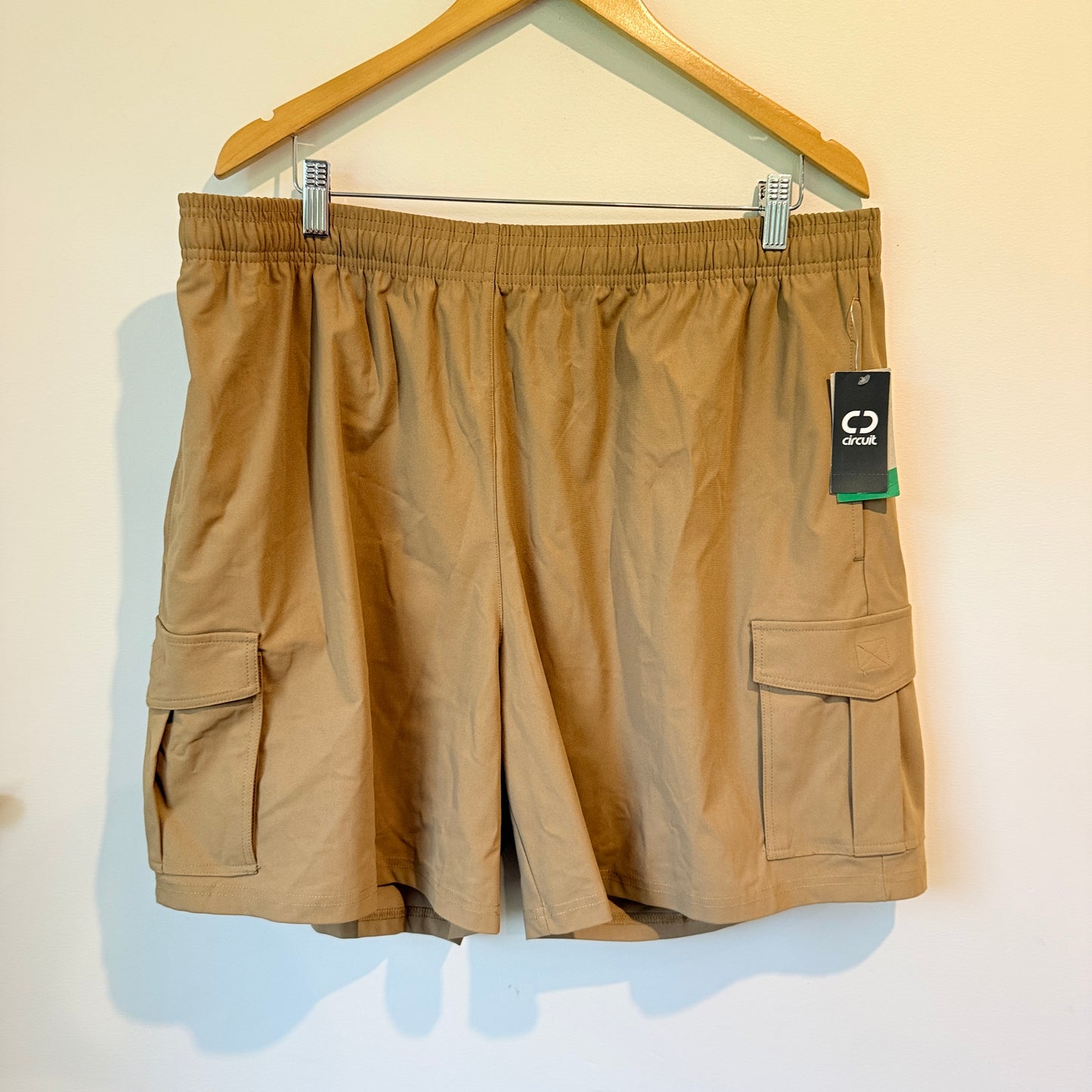 Circuit Tan Activewear Cargo Shorts - Size 3XL