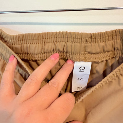 Circuit Tan Activewear Cargo Shorts - Size 3XL