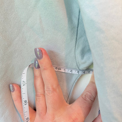 BLOSSOM Varsity V-Neck T-Shirt Light Blue - 53cm Underarm