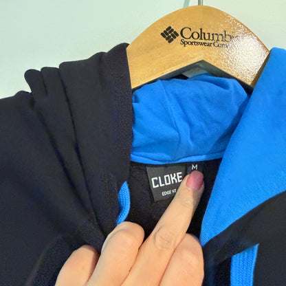 Cloke Edge V2 Black & Blue Hoodie - Size Medium