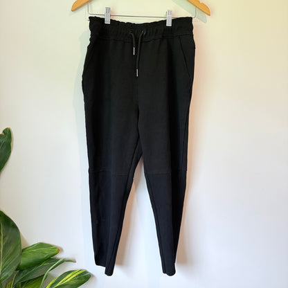 Ailisi Black Textured Jogger Pants Size M