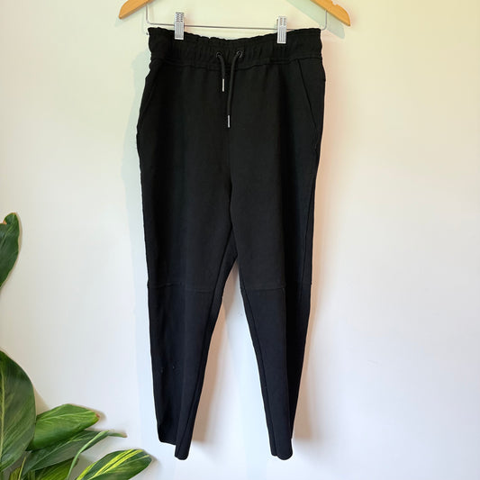 Ailisi Black Textured Jogger Pants Size M