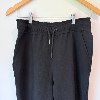 Ailisi Black Textured Jogger Pants Size M