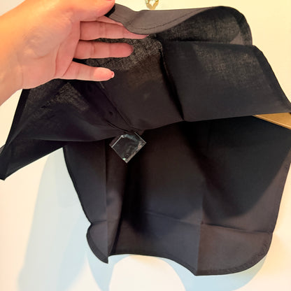 First Lady Fashion Black Detachable Collar Bib - One Size