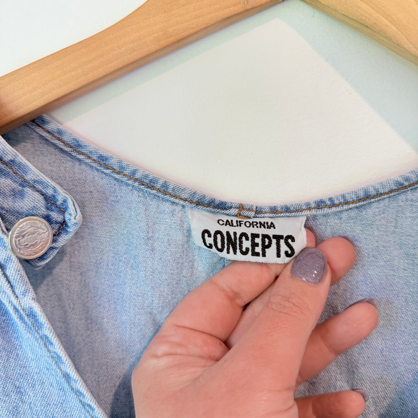 California Concepts Denim Light Wash Dress