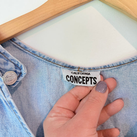 California Concepts Denim Light Wash Dress