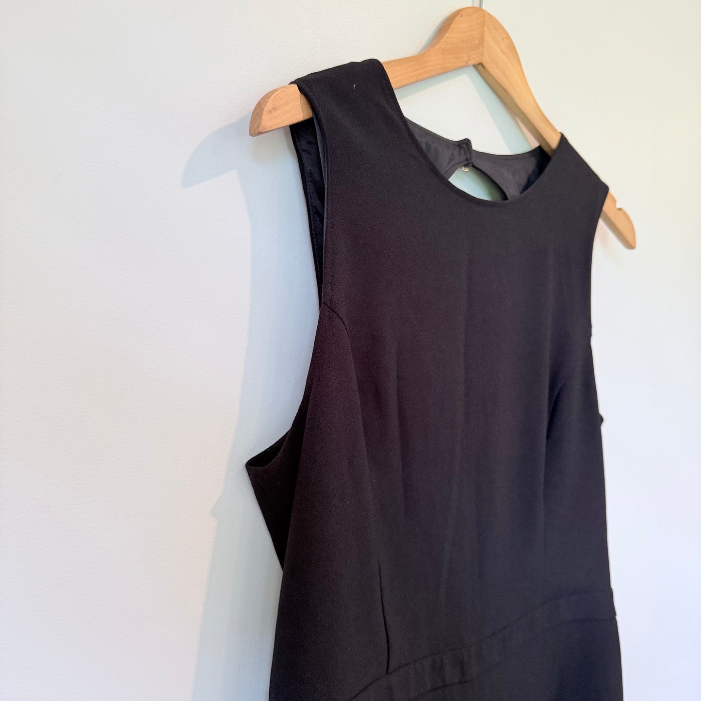Axara Paris Black Romper Jumpsuit Cutout Back Size 42