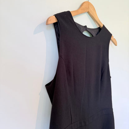 Axara Paris Black Romper Jumpsuit Cutout Back Size 42