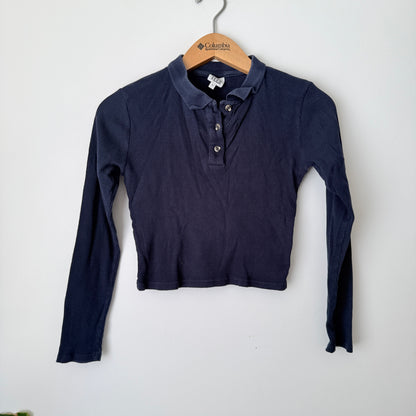 Seed Teen Size 12 Ribbed Knit Polo Shirt