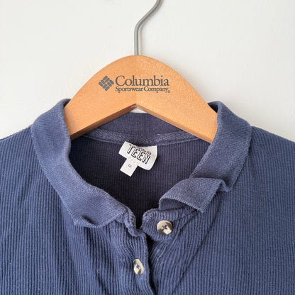 Seed Teen Size 12 Ribbed Knit Polo Shirt