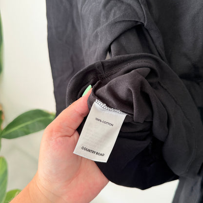 Country Road Size S Tie-Front Cotton Top